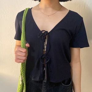 Wilfred Free Only Tie-Front Top